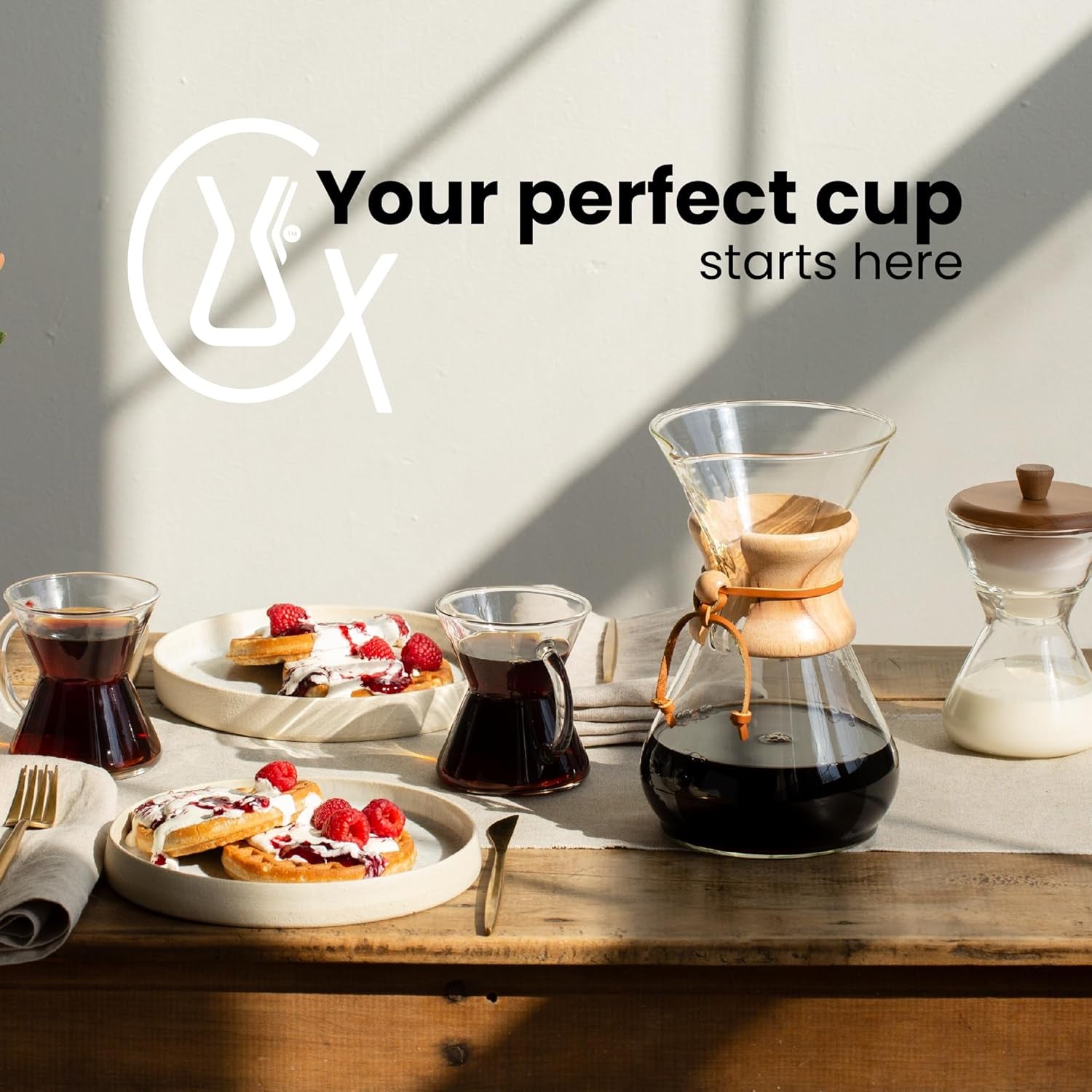Pour-Over Glass Coffeemaker - Classic Series - 8-Cup - Exclusive Packaging