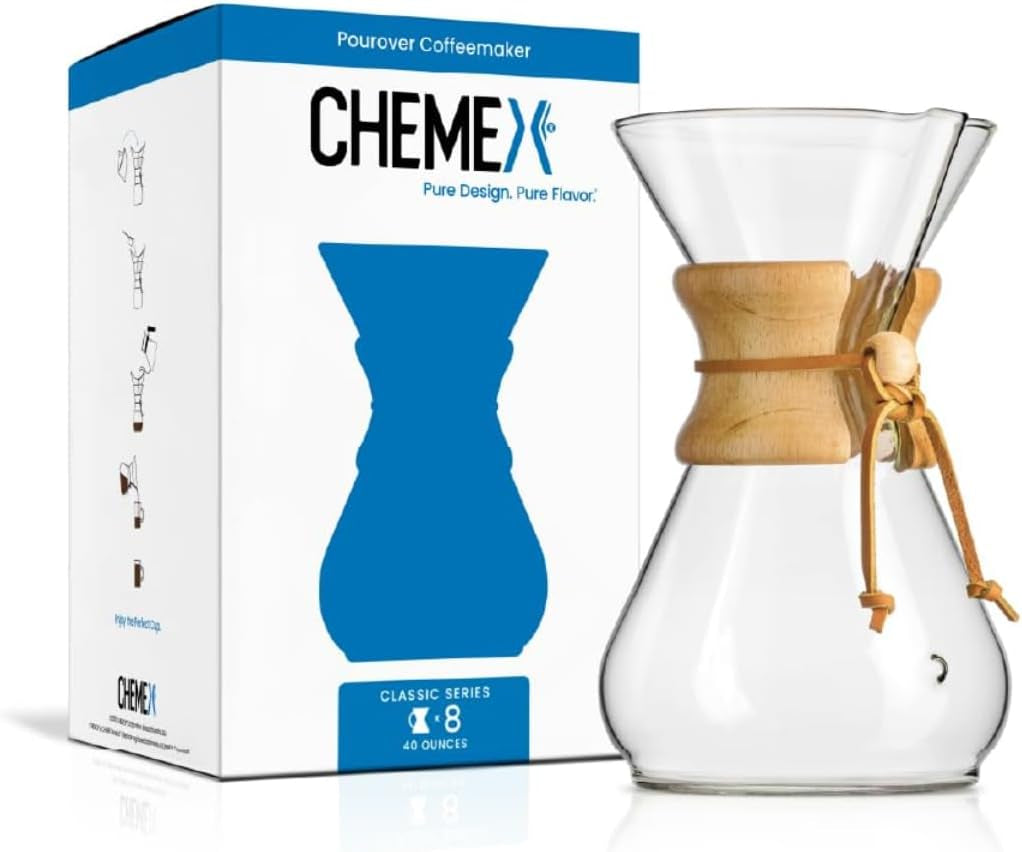 Pour-Over Glass Coffeemaker - Classic Series - 8-Cup - Exclusive Packaging